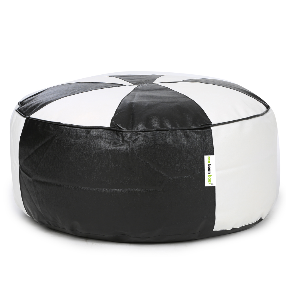 Can Bean Bags Art Leather Pouf Filled With Beans